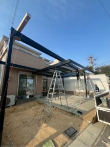 カーポート付き植物小屋  建築日誌①