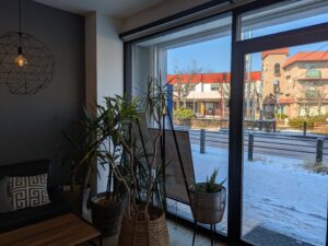 屋外－3℃雪の朝　二重窓の結露はいかに！？